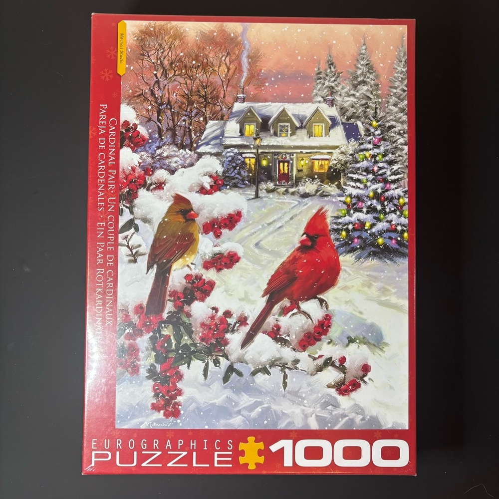 Cardinal Pair 1000 Piece Jigsaw Puzzle by EuroGraphics - New